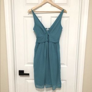 Vero Moda turquoise knee length dress
